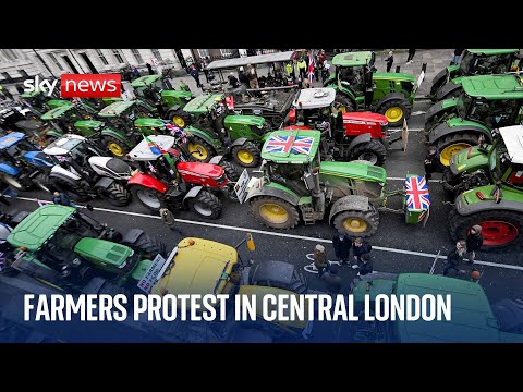Farmers return to London to protest against changes to inheritance tax rules