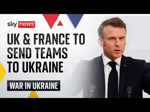 Macron says ‘now is not the time’ to lift Russian sanctions as he announces ‘reassurance force’