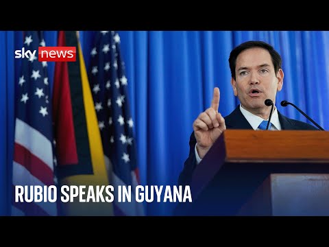 Marco Rubio holds news conference with Guyanese President Irfaan Ali