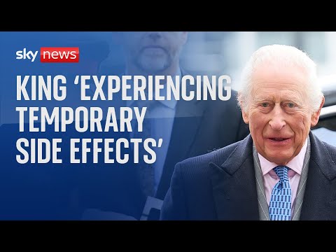 King ‘experiencing temporary side effects’ from cancer treatment – as palace cancels engagements