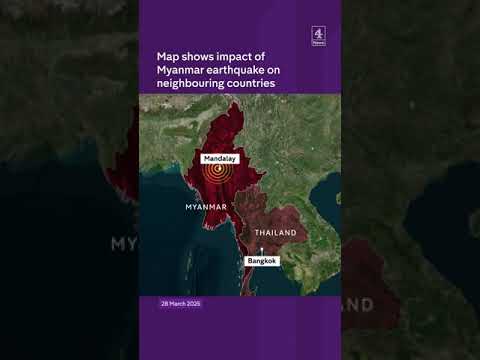 Myanmar earthquake mapped