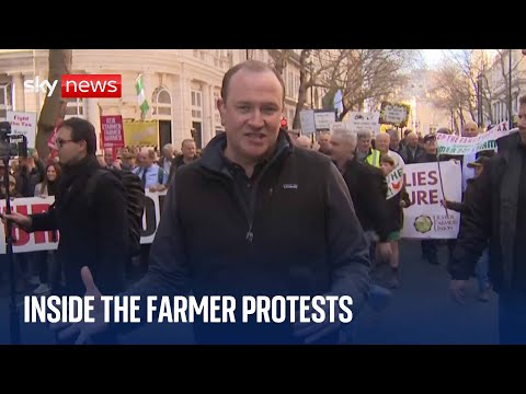Inside the farmer protests with Sky News’ Dan Whitehead