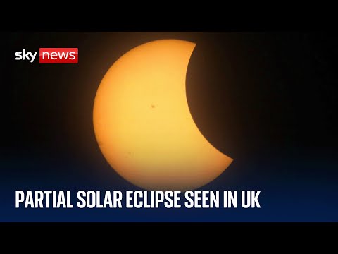 Partial solar eclipse visible from the UK