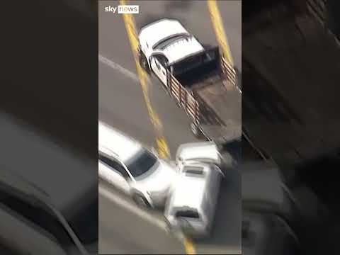 Chaotic police chase ends in crash