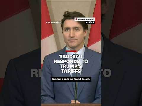 Trudeau responds to Trump’s tariffs on Canada