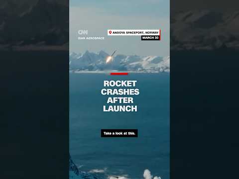 Video shows orbital rocket crash moments after launch