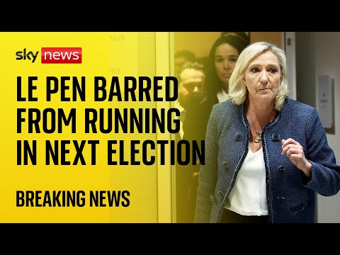 Marine Le Pen barred from running for office