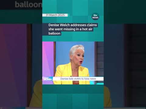 Loose Women’s Denise Welch speaks out on rumours she went missing in a hot air balloon #shorts