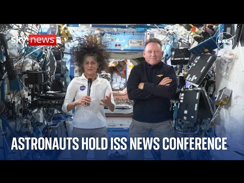 ‘Stranded’ astronauts hold news conference from space ahead of planned return to Earth
