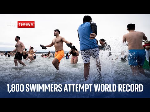 LIVE | Guinness World Record for the largest number of polar swimmers in the Czech Republic