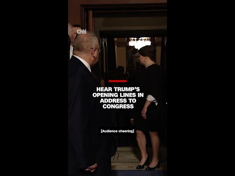 Hear Trump’s opening lines in address to Congress