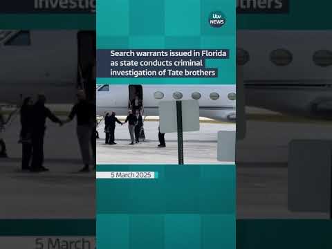 Florida conducts criminal investigation of Tate brothers | ITV News