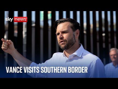 JD Vance and defence secretary visit Mexico border