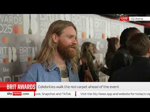 BRIT Awards 2025 red carpet live