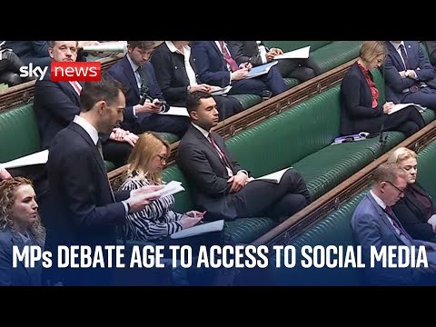 MPs discuss raising digital age of consent | Parliament live