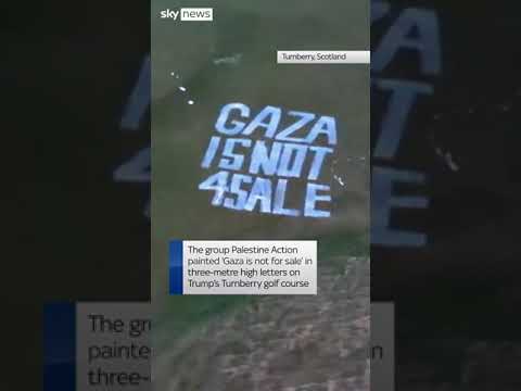 ‘Gaza not for sale’ on Trump golf course