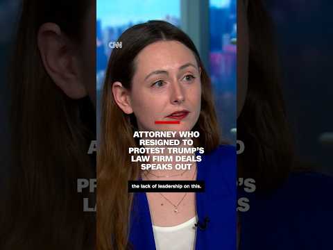 Attorney who resigned to protest Trump’s law firm deals speaks out