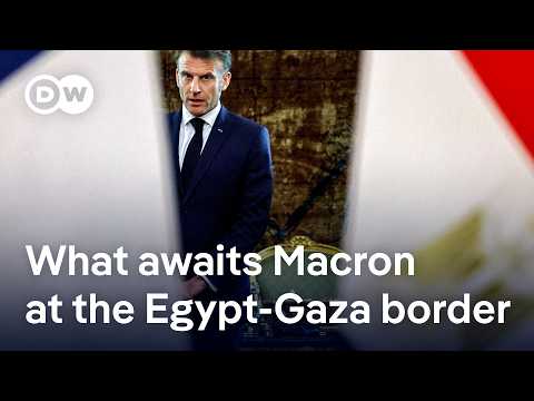 French President Macron expected to visit Egypt-Gaza border | DW News