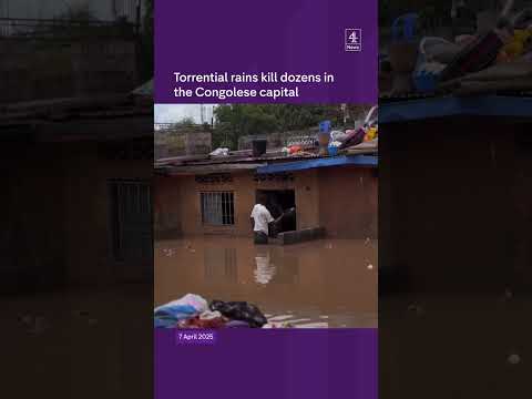 Torrential rains kill dozens in the Congolese capital