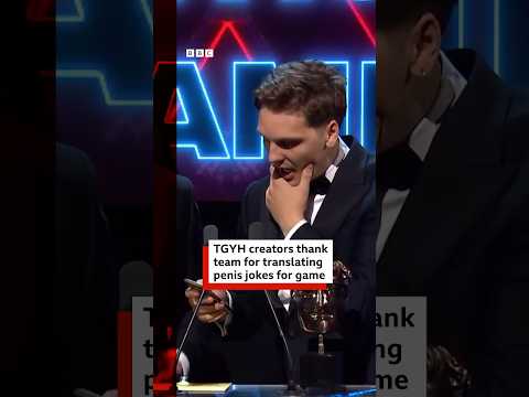 Thank Goodness You’re Here!’s win Best British Game at Bafta Game Awards. #Baftas #BBCNews