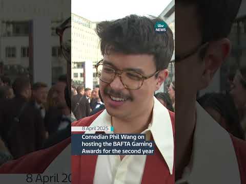 Comedian Phil Wang on hosting the BAFTA Gaming Awards for the second year #itvnews #bafta #gaming