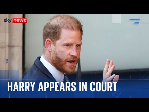 Prince Harry appears in court – as his lawyers claim he’s been ‘singled out’ over security treatment