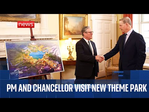 PM and Chancellor visit new Universal theme park in Bedfordshire