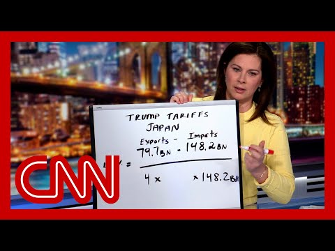 Erin Burnett breaks out whiteboard to explain Trump’s tariff math