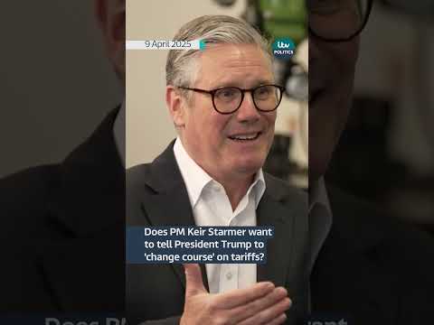Does PM Keir Starmer want to tell President Trump to ‘change course’ on tariffs?  #itvnews