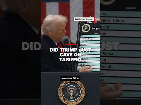 Did Trump just cave on tariffs?