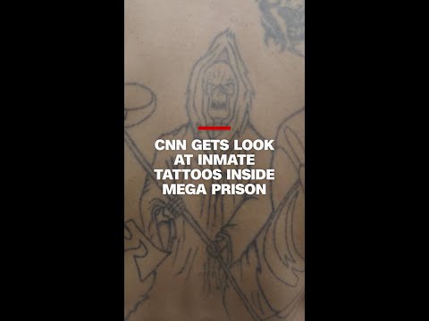 Inmates’ tattoos inside mega prison give clues to gang affiliation