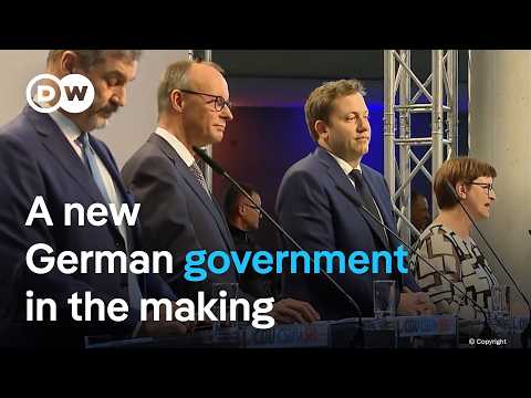 German conservatives and Social Democrats have reached deal to form coalition government | DW News