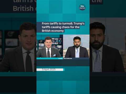 From tariffs to turmoil: Trump’s tariffs causing chaos for the British economy #itvnews #shorts