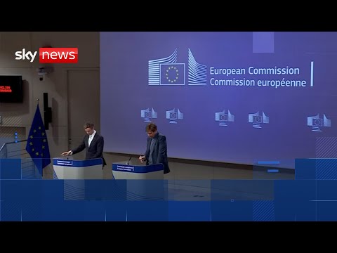 EU Commission holds briefing after pausing tariffs