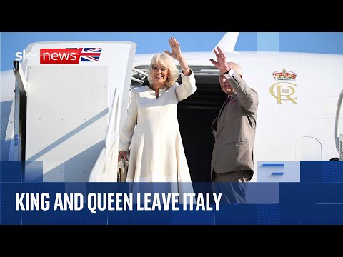 King and Queen leave Italy after state visit