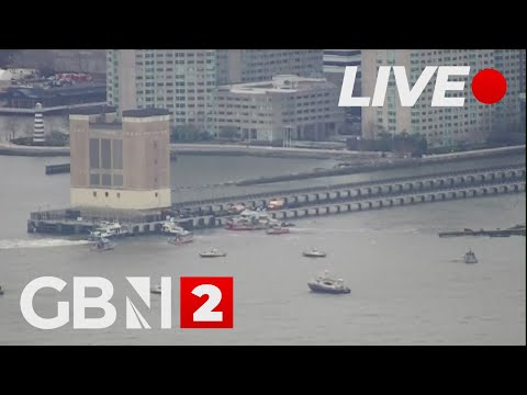 WATCH LIVE: Helicopter crashes into Hudson River in New York – multiple casualties reported