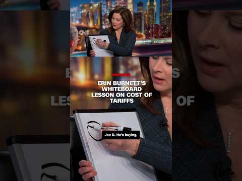Erin Burnett’s whiteboard lesson on cost of tariffs