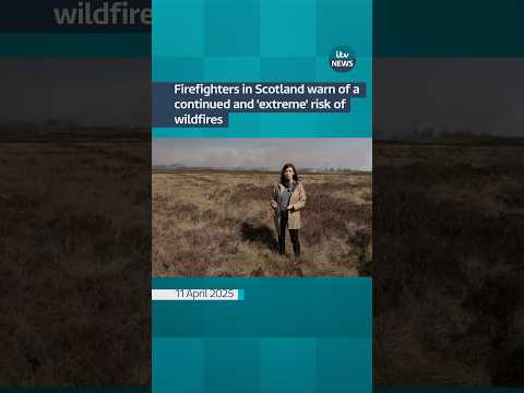 Firefighters in Scotland warn of a continued and ‘extreme’ risk of wildfires #itvnews #shorts