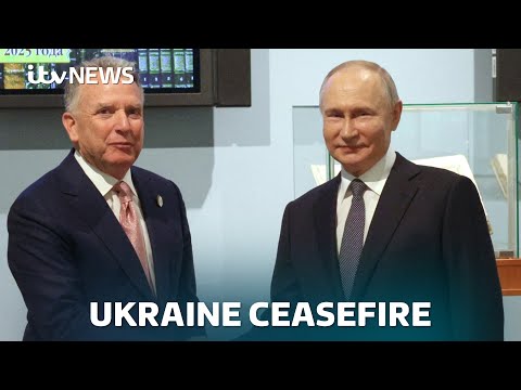 Kremlin urged to ‘get moving’ on Ukraine ceasefire as U.S. envoy meets Putin | ITV News