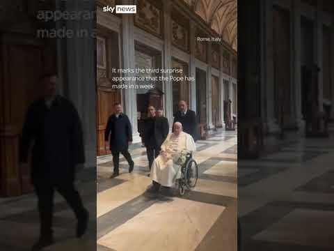 Pope Francis prays in Rome ahead of Holy Week