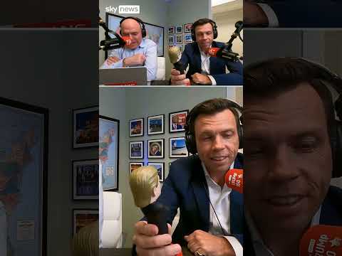 Bobble-headed Trump explains China-US tariffs