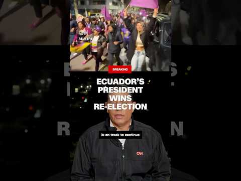Ecuador’s president wins re-election