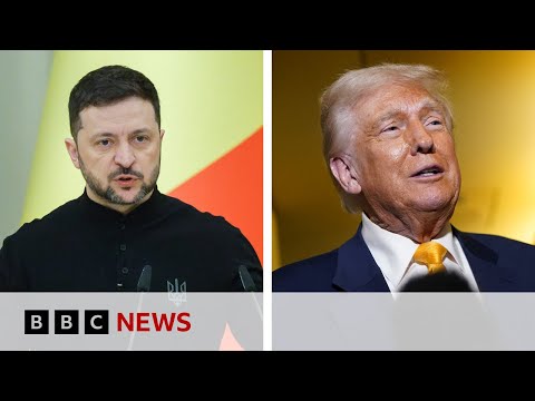 Volodymyr Zelensky urges Donald Trump to visit Ukraine ahead of deal with Russia | BBC News