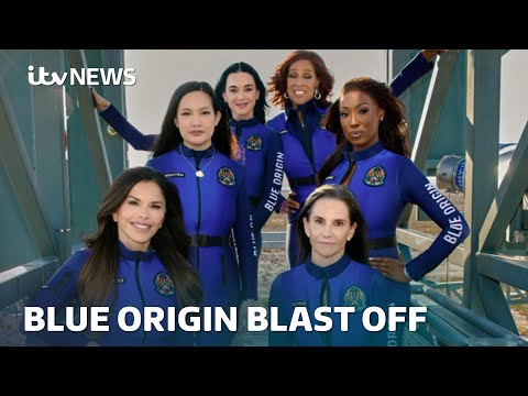 Blue Origin: Watch as Katy Perry among all-female crew set to blast into space | ITV News