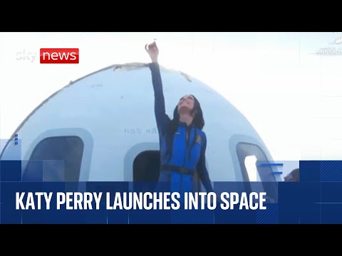 Katy Perry launches into space with all-female Blue Origin crew