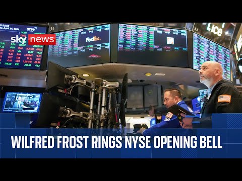 Sky News’ Wilfred Frost opens New York Stock Exchange