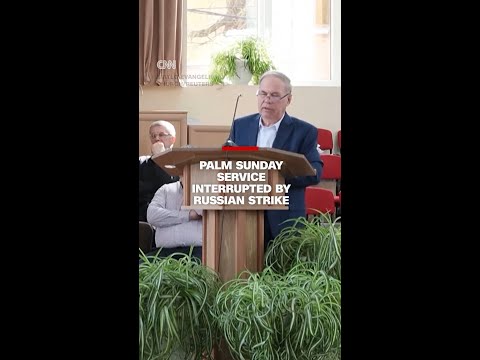 Palm Sunday service interrupted by Russian strike