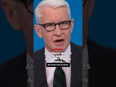 Anderson Cooper reacts to Naval Academy’s book purge