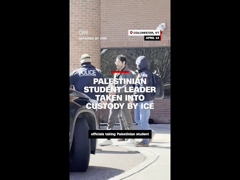Video shows Palestinian student leader at Columbia taken into ICE custody