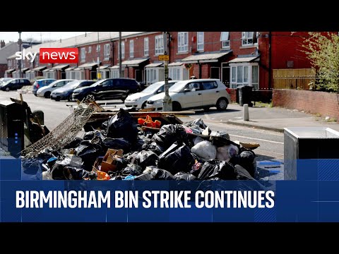 Unite union bin workers rally in Birmingham